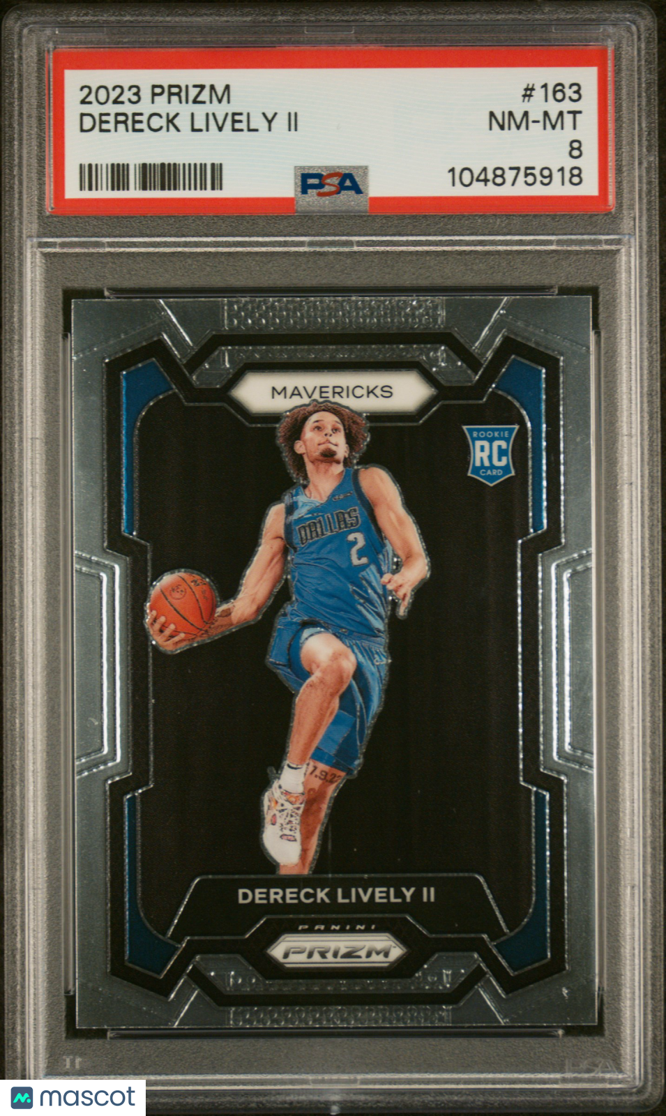 2023 Panini Prizm Dereck Lively II #163 PSA 8
