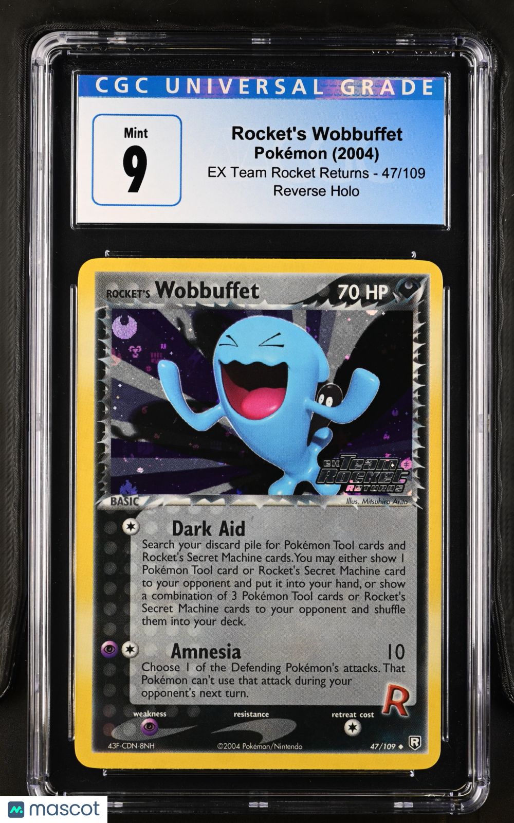 Pokémon Rocket's Wobbuffet #47/109 CGC 9 English