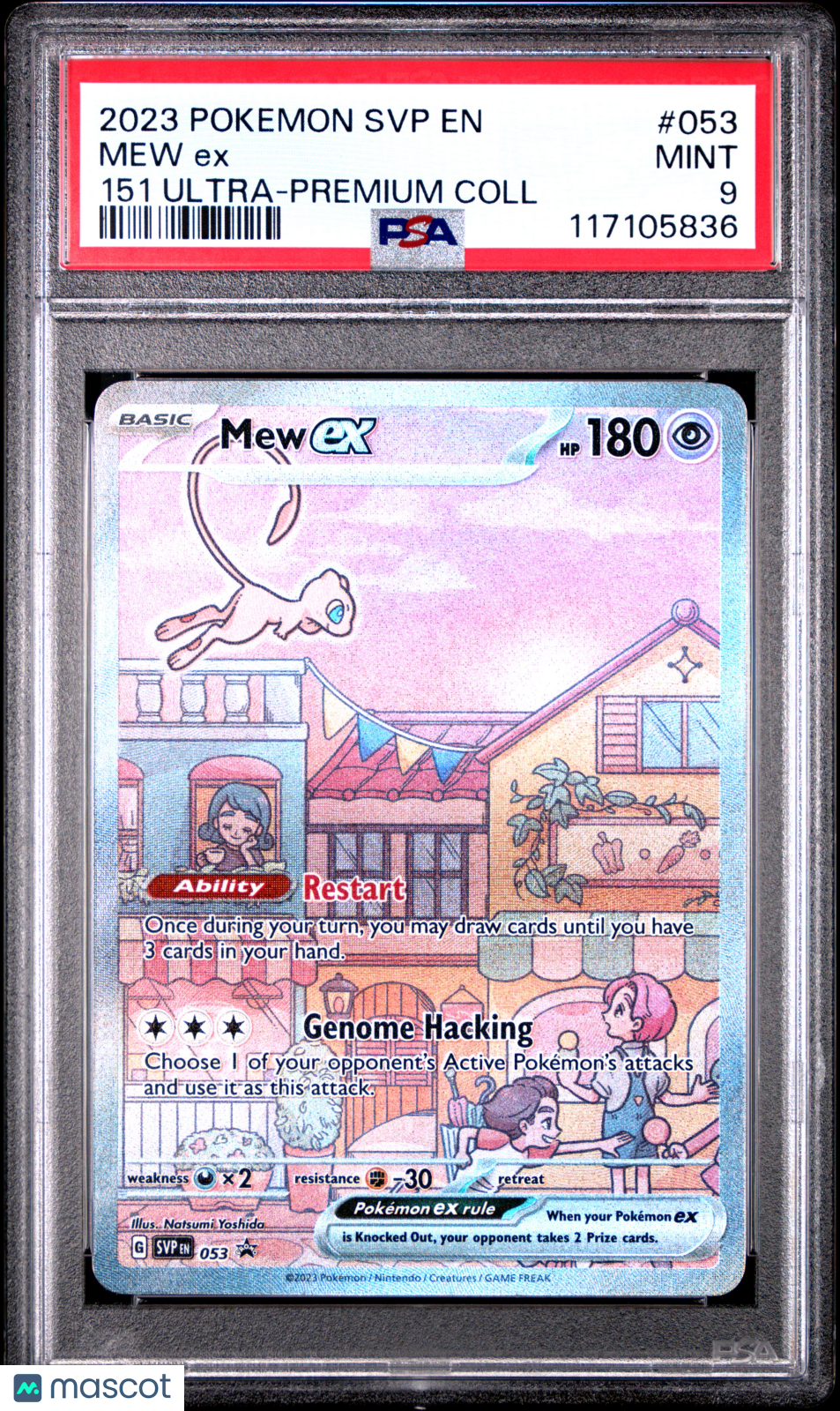 2023 Pokemon SVP EN-SV Black Star Promo Mew EX #053 151 Ultra-Premium Coll PSA 9