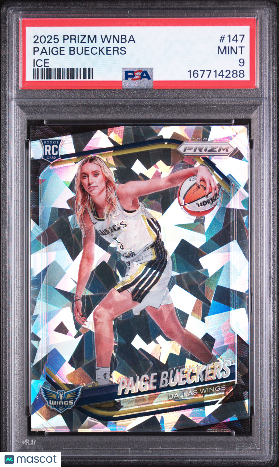 2025 Panini Prizm WNBA Basketball Paige Bueckers #147 Ice PSA 9