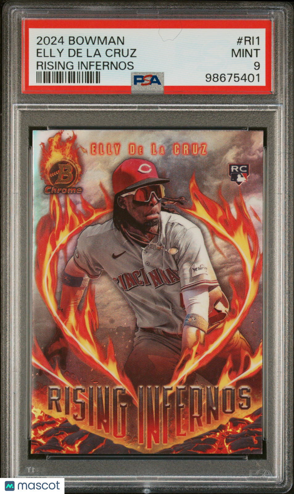 2024 Bowman Rising Infernos Elly De La Cruz #RI1 PSA 9
