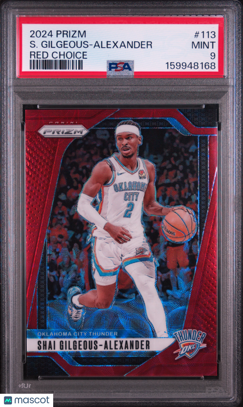 2024 Panini Prizm Basketball S. Gilgeous-Alexander #113 Red Choice PSA 9