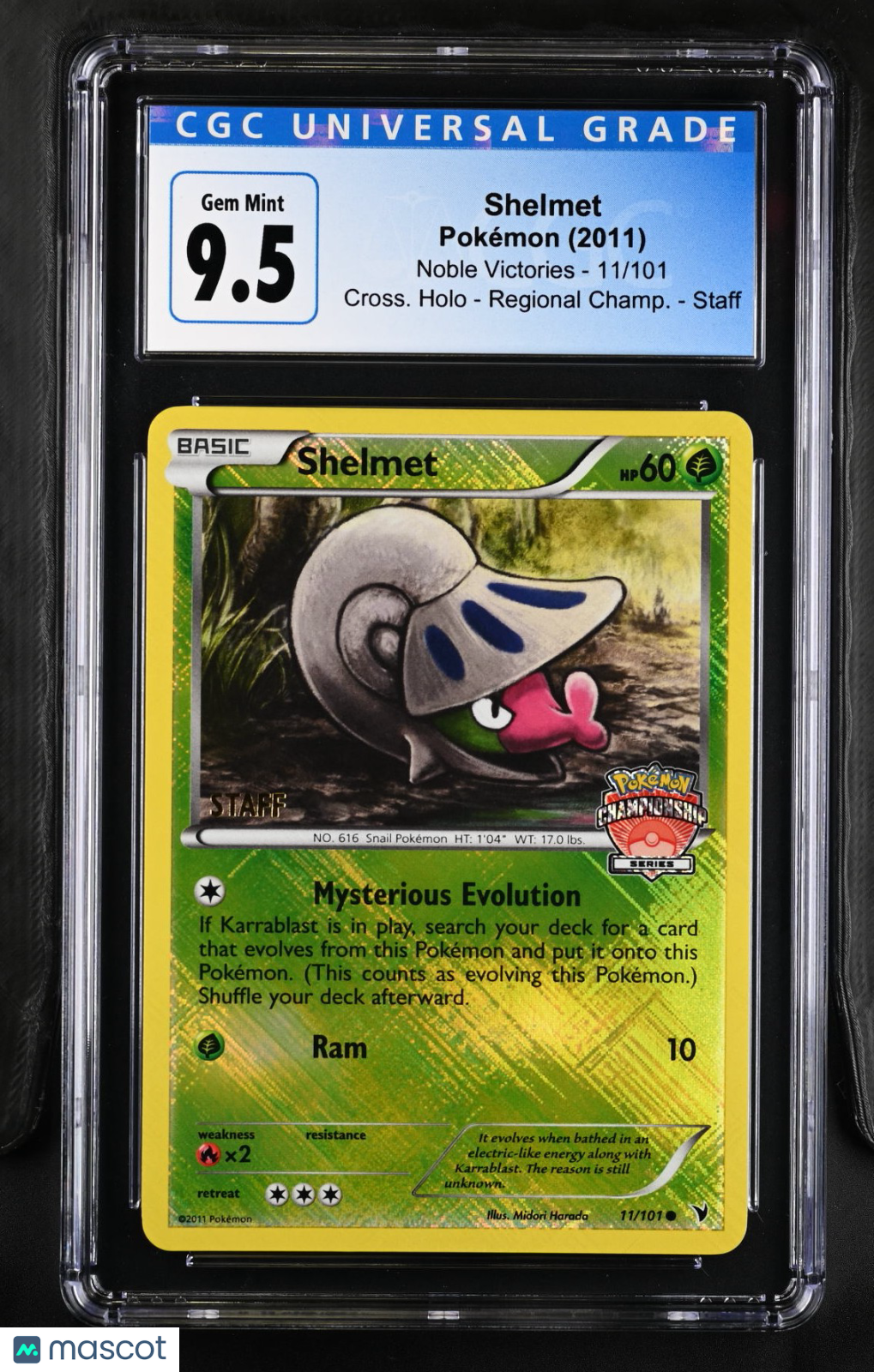 Pokémon Shelmet #11/101 CGC 10 English