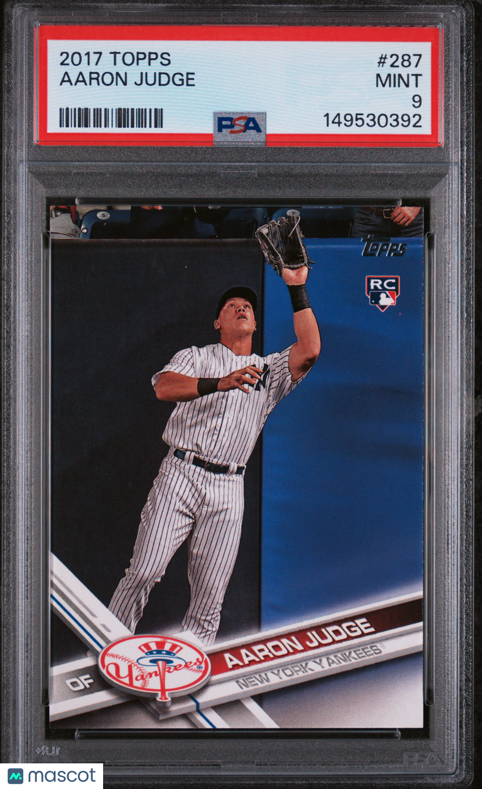 2017 Topps Baseball Aaron Judge #287 PSA 9