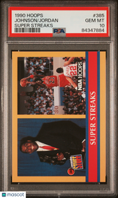 image 1990 Hoops Michael Jordan Magic #385 PSA 10