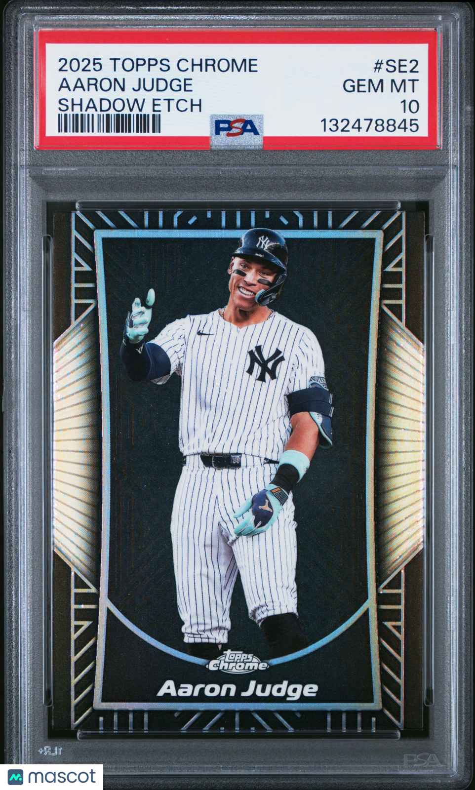 2025 Topps Chrome Shadow Etch Baseball Aaron Judge #SE2 PSA 10