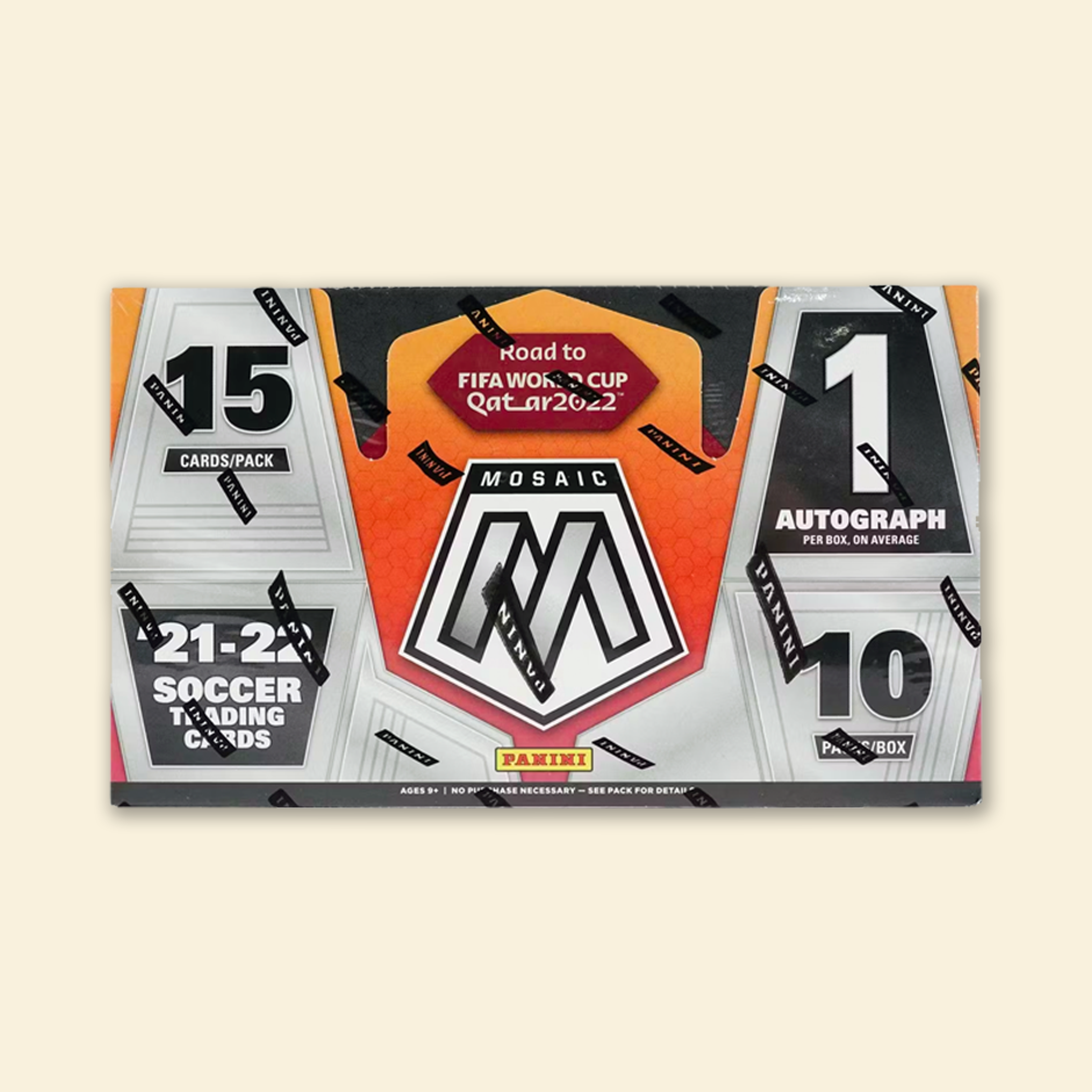 2021-22 Panini Mosaic Soccer Road To FIFA World Cup Qatar 2022 Sealed Hobby Box