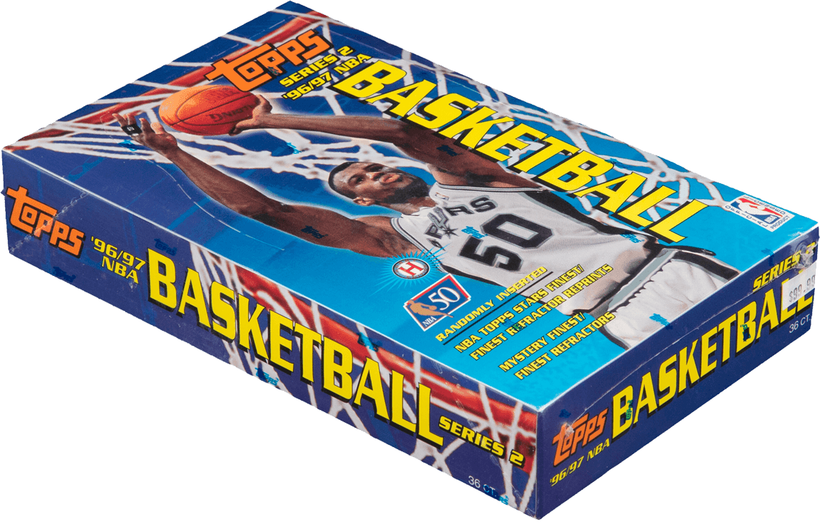 1996 Topps Basketball Series 2 Hobby Box • NBA at 50, Kobe RC Trading Card & Memorabilia