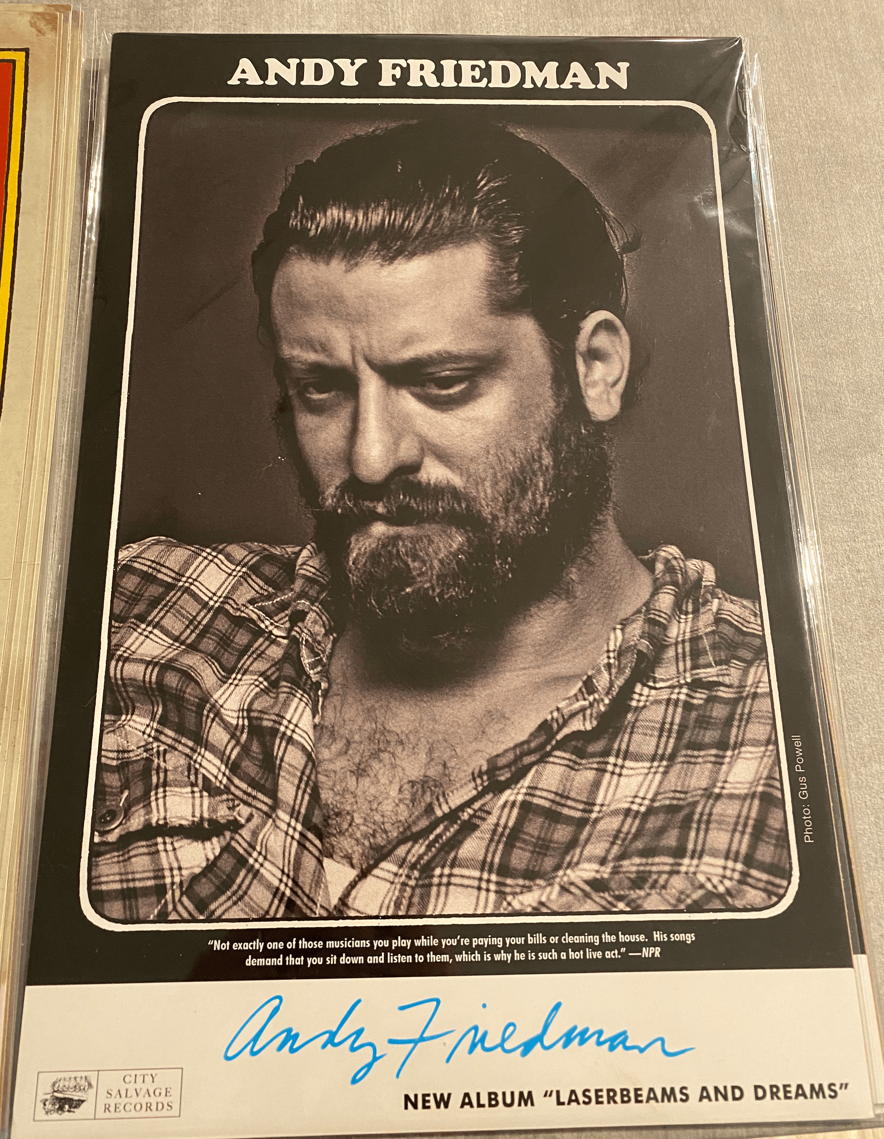 Andy Friedman "Laserbeams and Dreams" Signed Tour Poster - BLEECKER TRADING