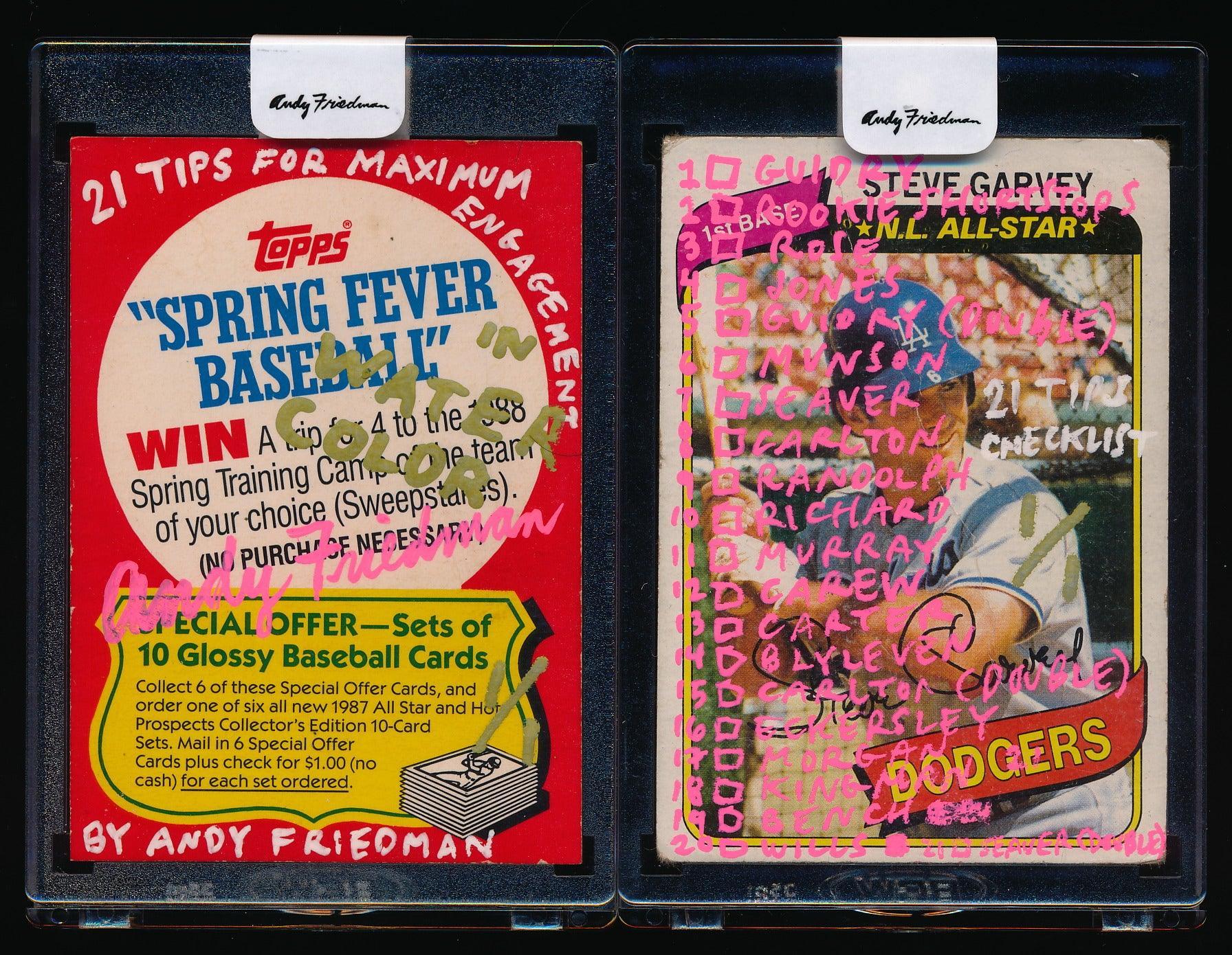 Andy Friedman's “21 Tips for Maximum Engagement In Watercolor” 21 Card 1/1 Set Trading Card & Memorabilia