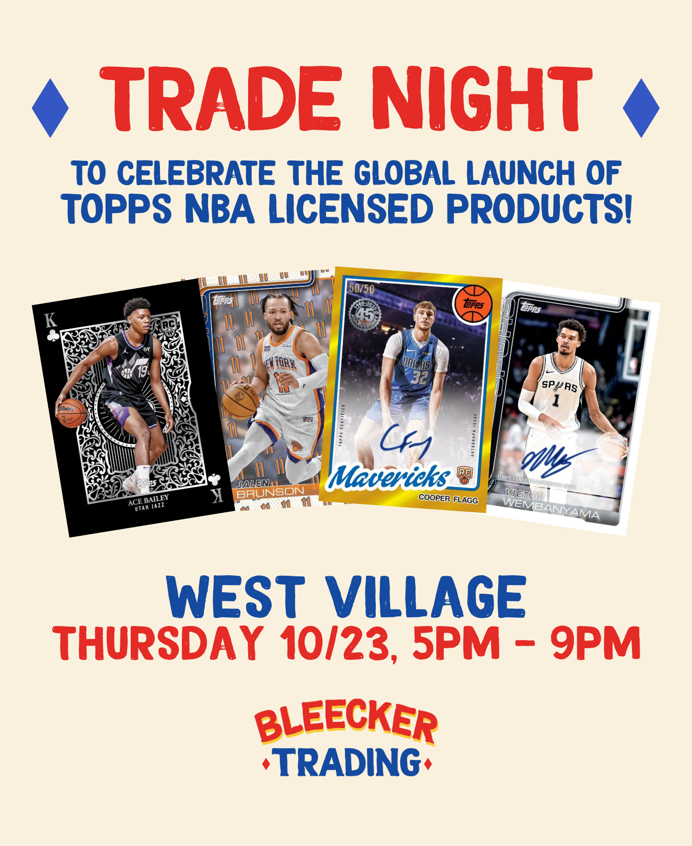 Trade Night | October 23rd 5 PM - 9 PM