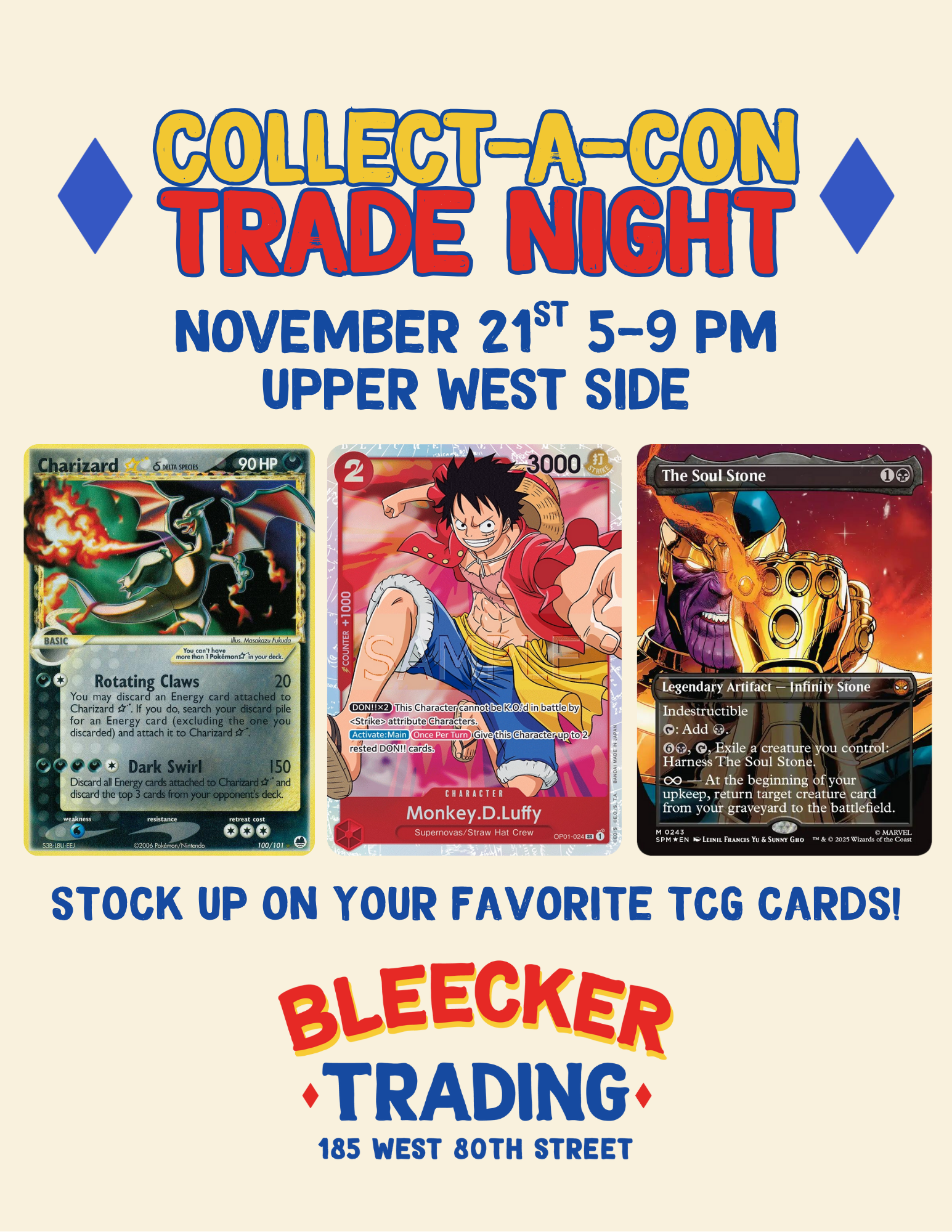 Collect-A-Con Trade Night | November 21st 5 PM - 9 PM