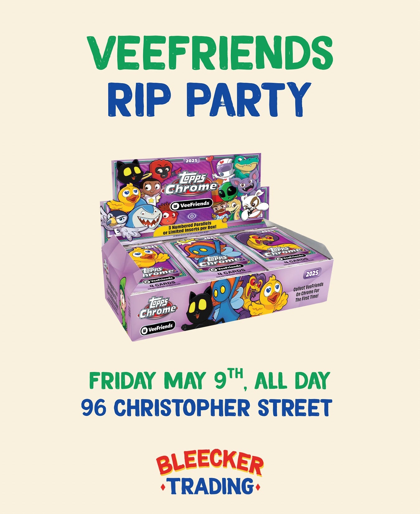 VeeFriends Rip Party | May 9th 10 AM - 8 PM