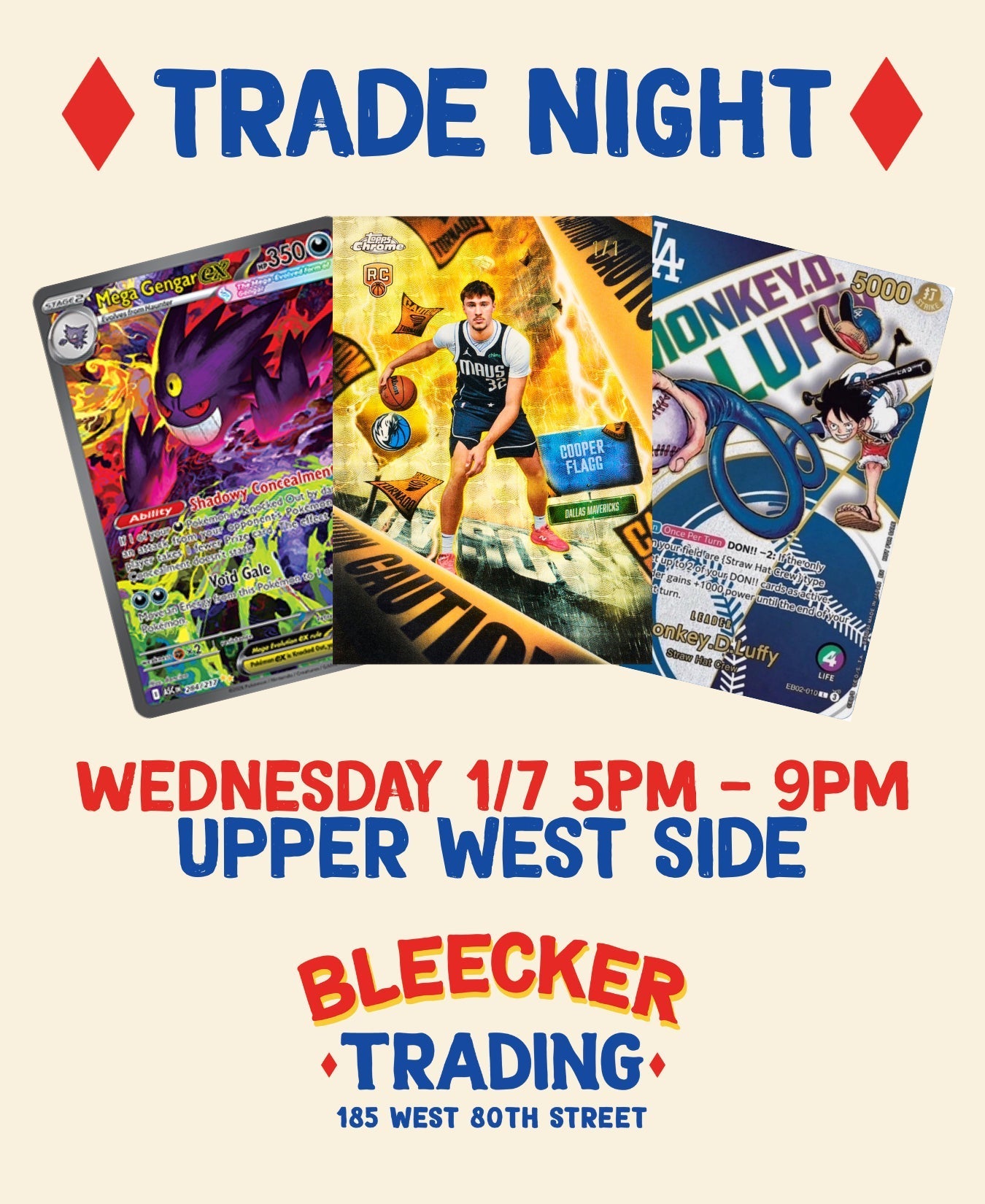 Trade Night (UWS) | January 7th 5 PM - 9 PM
