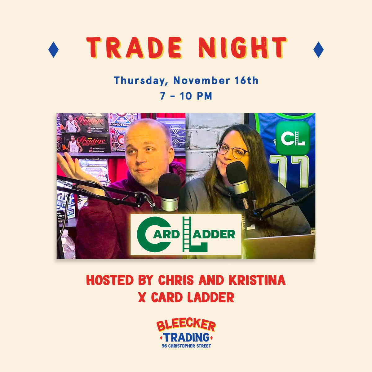 Trade Night Letters November 16th Trade Night Hosted By Card Ladder