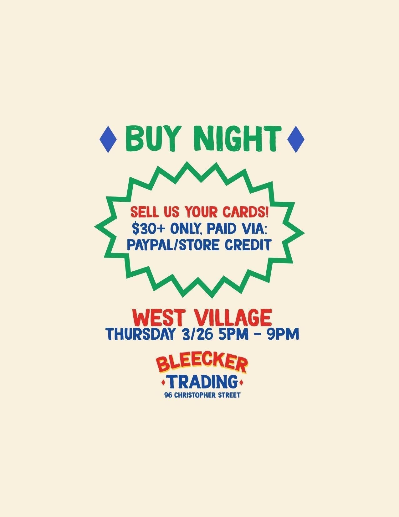 Buy Night (WV) | March 26th 5 PM - 9 PM