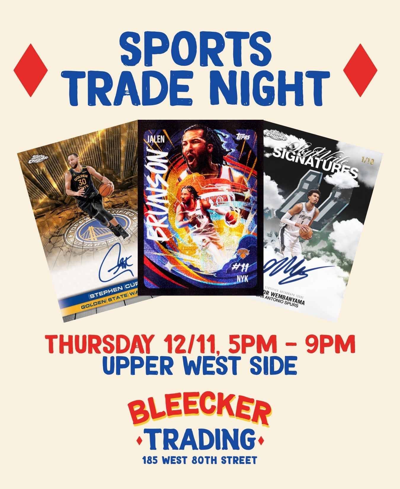Sports Trade Night | December 11th 5 PM - 9 PM