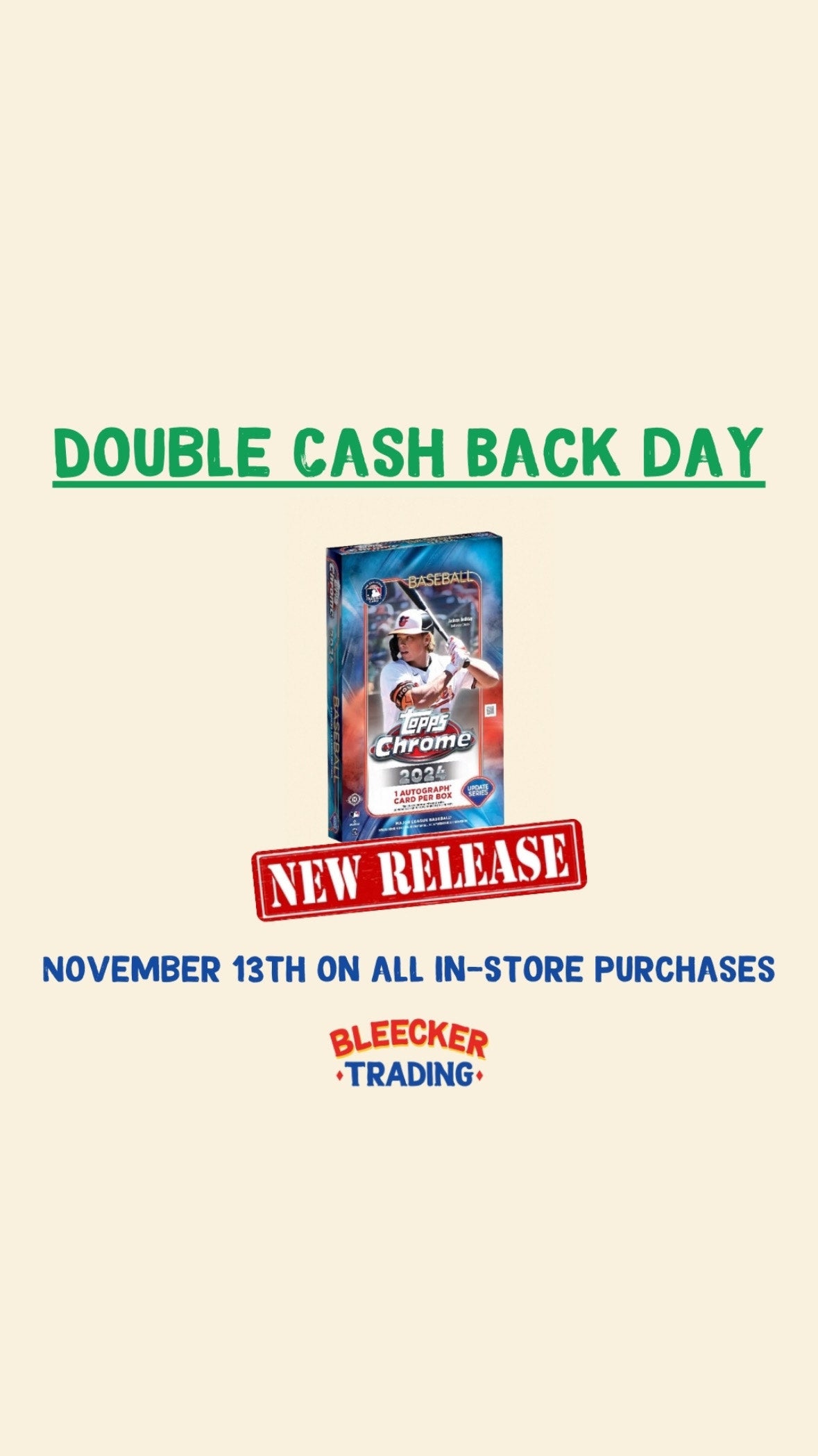 Double Cash Back Day | November 13th