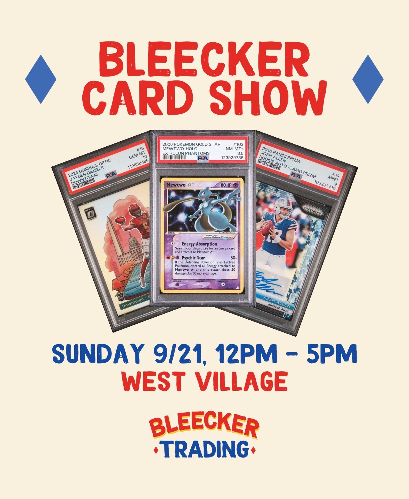 BLEECKER CARD SHOW | SEPTEMBER 21ST 12 PM - 5 PM