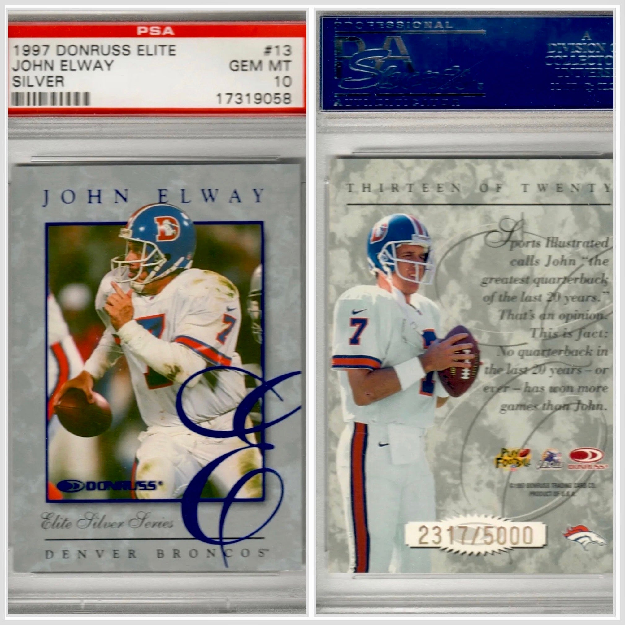 John Elway Football Cards