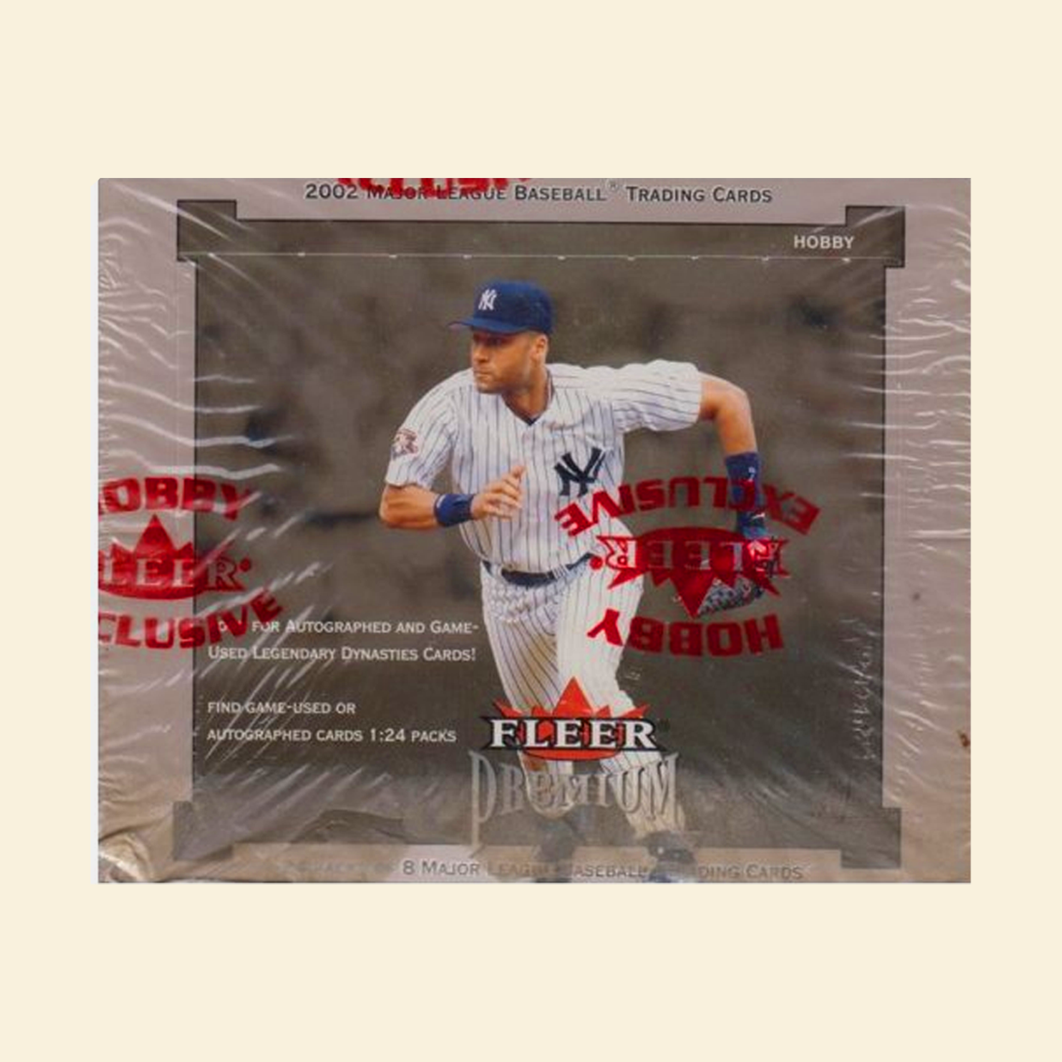 1 Pack from 2002 Fleer Premium Baseball Sealed Hobby Box 1PK *Derek Jeter Autographs