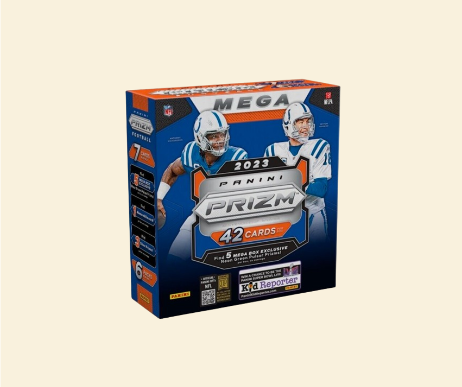 2023 Panini Prizm Football Sealed Mega Box *Neon Green Pulsar Prizms*