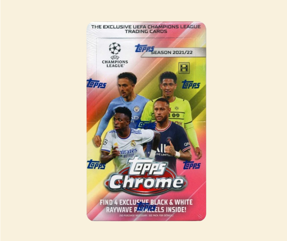 2021-22 Topps UEFA Champions League Chrome Soccer Lite Hobby Box (RAYWAVE PARALLELS)