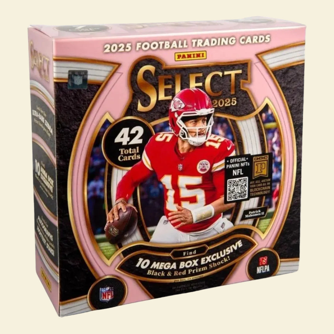 2025 Panini Select Football Mega Box (Black & Red Prizm Shock Parallels!)