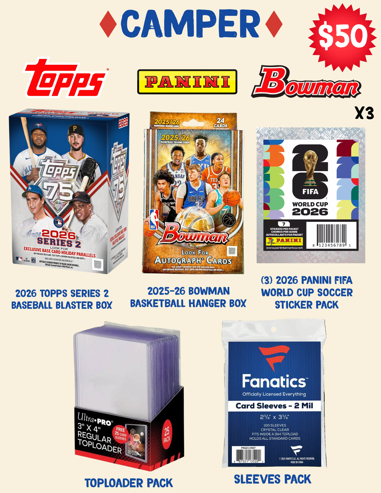 Bleecker Trading Summer Camper Sports Bundle