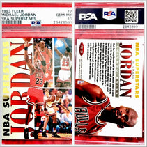 image 1993 Fleer Michael Jordan #7 NBA Superstars PSA 10 (591) MZ