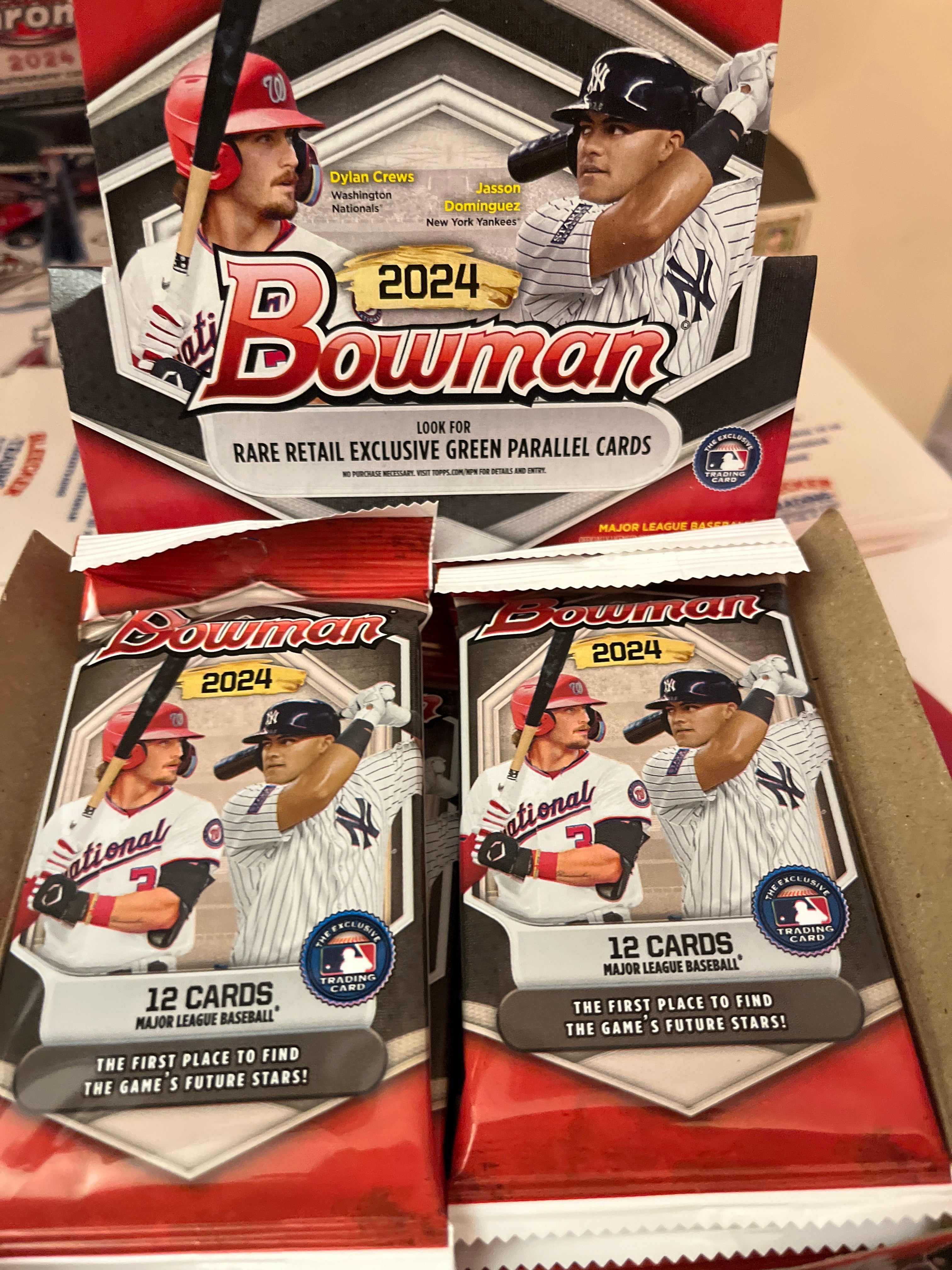 1 Pack from 2024 Bowman Baseball Retail Box 1PK