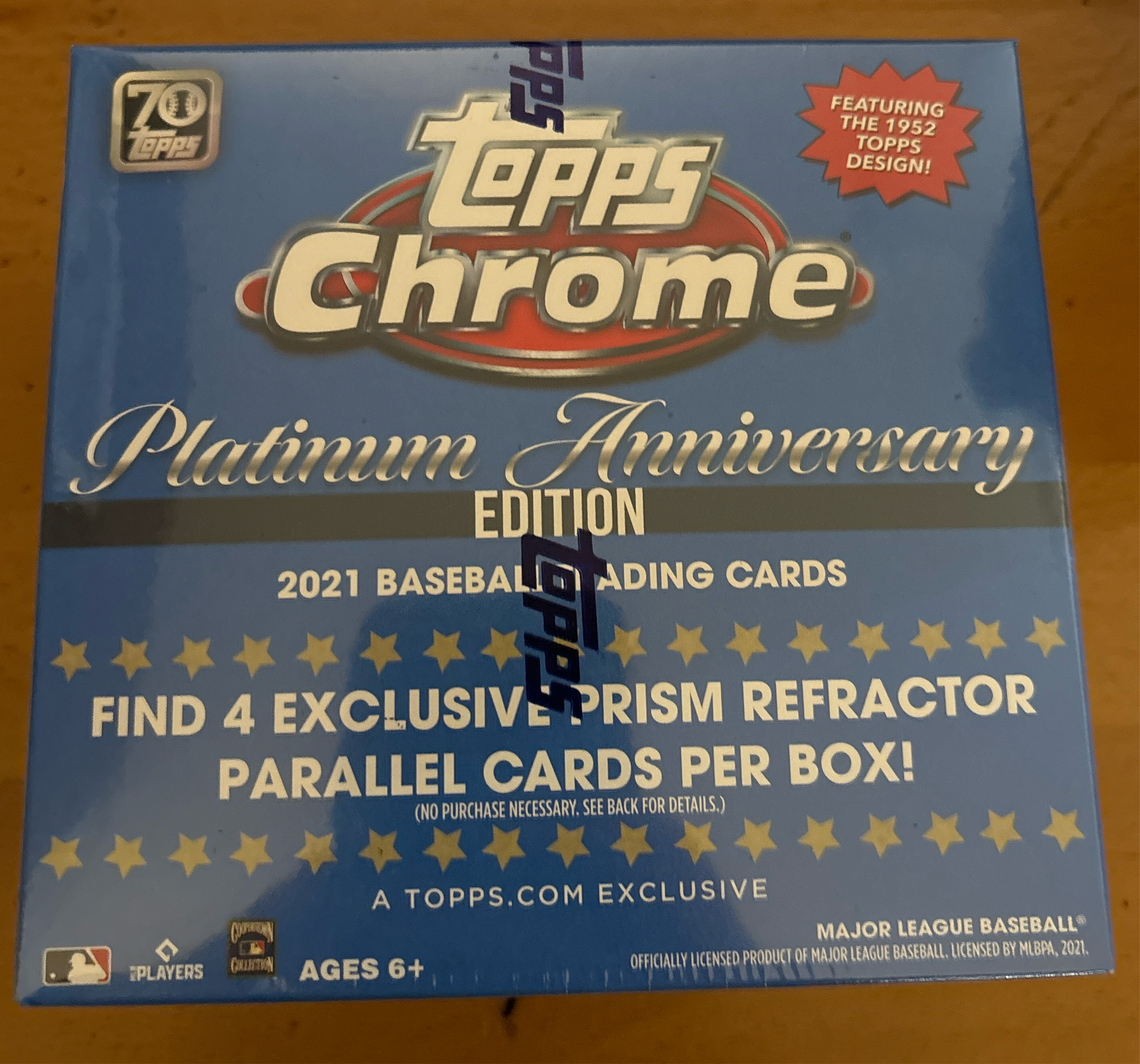 2021 Topps Chrome Platinum Anniversary Sealed Box