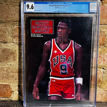 image 1991 Beckett Basketball Monthly #10 Michael Jordan USA Dream Team Statabase, Inc., 5/91 CGC 9.6 (006)