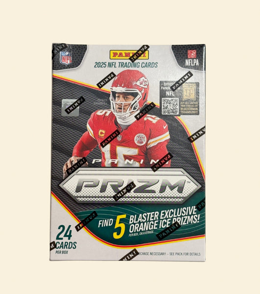 Bleecker Trading - 2025 Panini Prizm Football Blaster Box (Orange Ice)