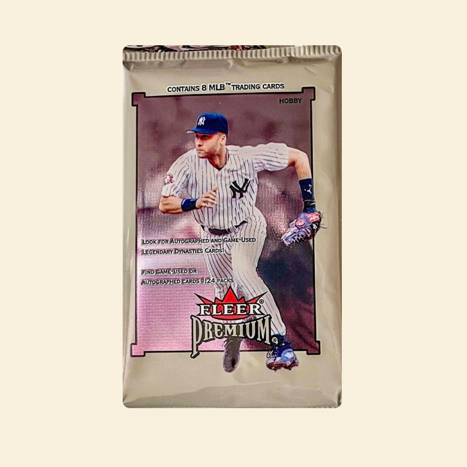 1 Pack from 2002 Fleer Premium Baseball Sealed Hobby Box 1PK *Derek Jeter Autographs