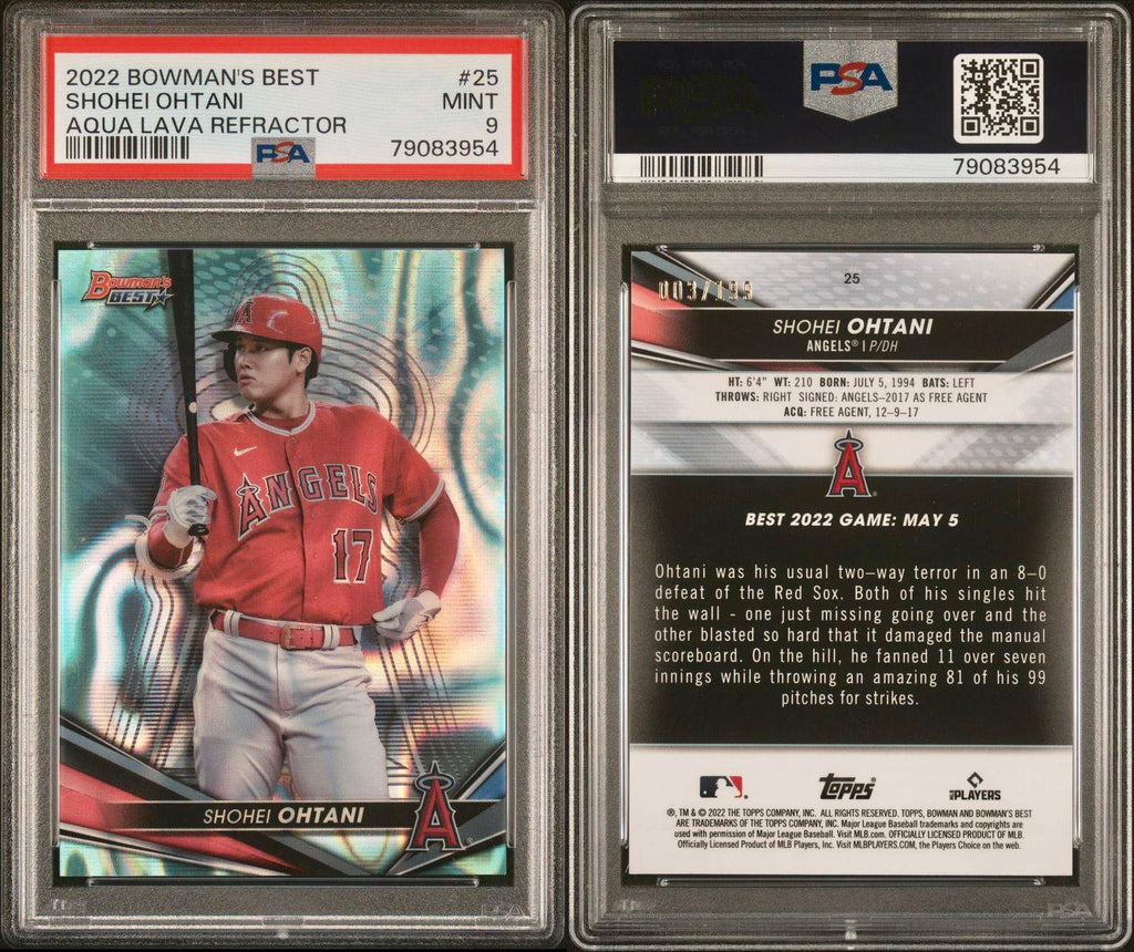 Shohei Ohtani 2022 Topps Chrome Refractors #1 (PSA 10)