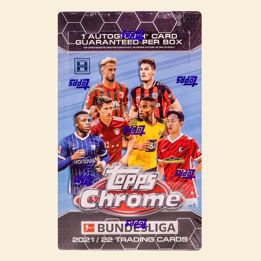 2021-22 Topps Chrome Bundesliga Soccer Sealed Hobby Box