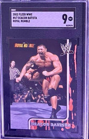 image 2002 Fleer WWE Deacon Batista #67 Royal Rumble SGC 9 (570)
