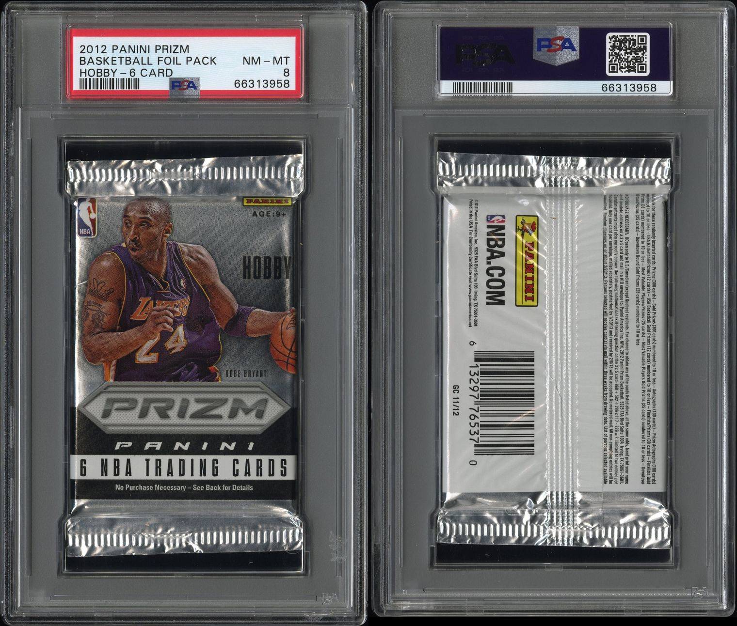 2012 Panini Prizm Basketball Sealed Hobby Foil Pack PSA 8 (958)