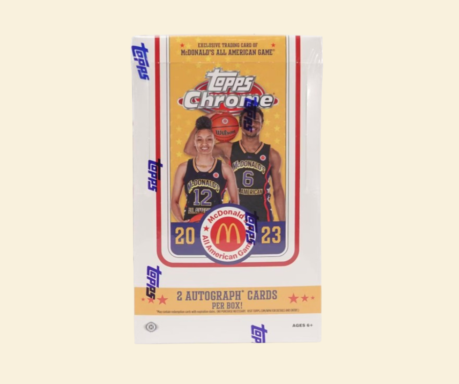 2023 Topps McDonald's All American Chrome Basketball Sealed Hobby Box