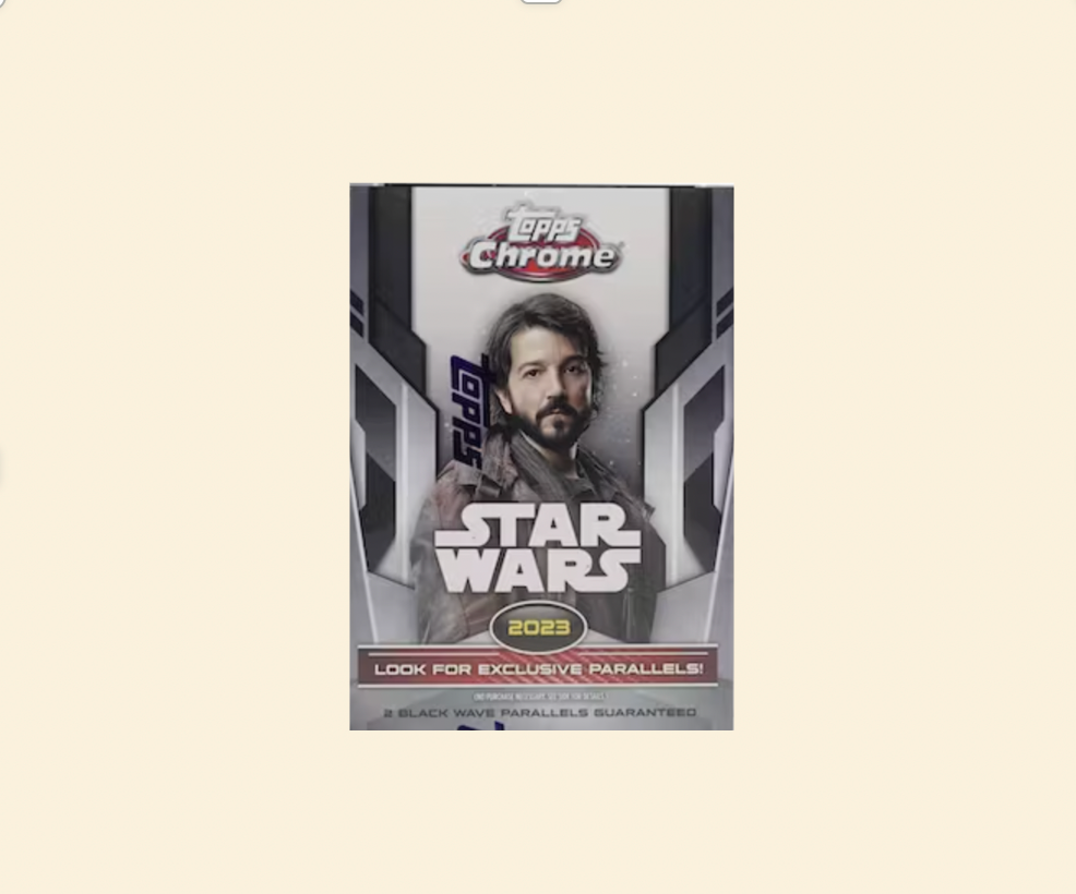 2023 Topps Chrome Star Wars Sealed Blaster Box