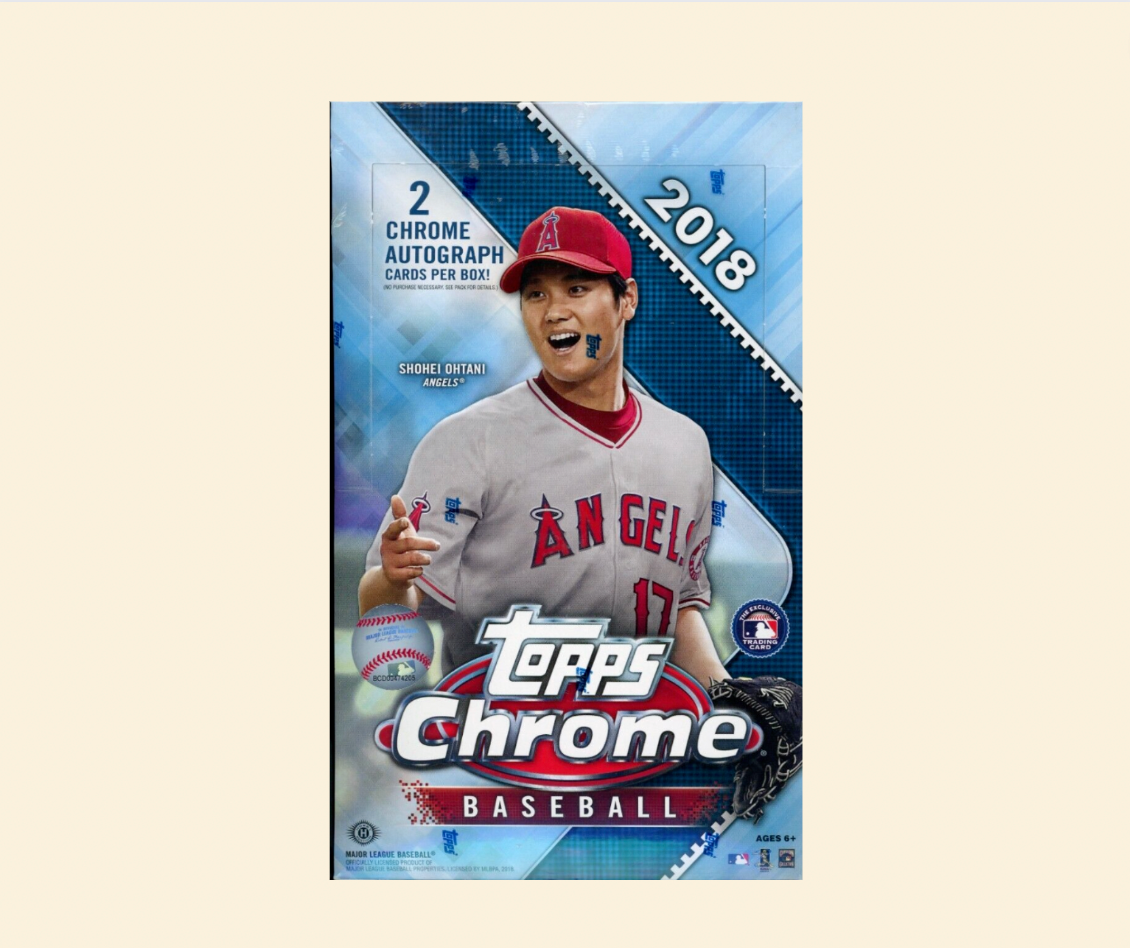 2018 Topps Chrome Baseball Sealed Hobby Box