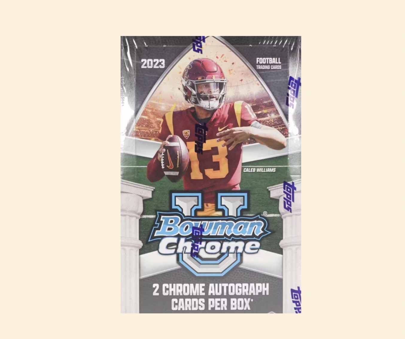 2023 Bowman University Chrome Football Sealed Hobby Box