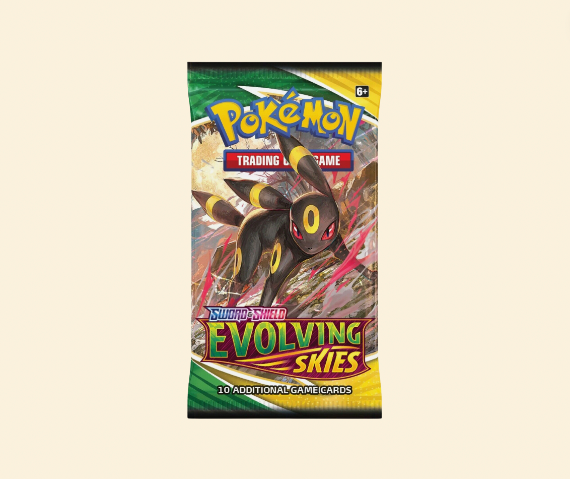 1PK Evolving Skies Sealed Pack 2021 Pokemon Sword & Shield