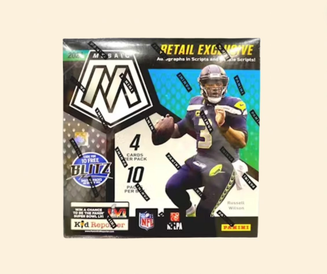 2021 Mosaic NFL Football Sealed Mega Box (Reactive Blue)