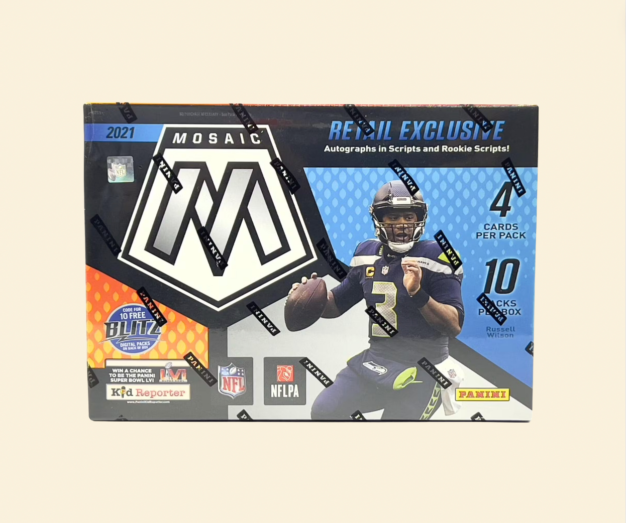 2021 Mosaic NFL Football Sealed Mega Box (Reactive Yellow)