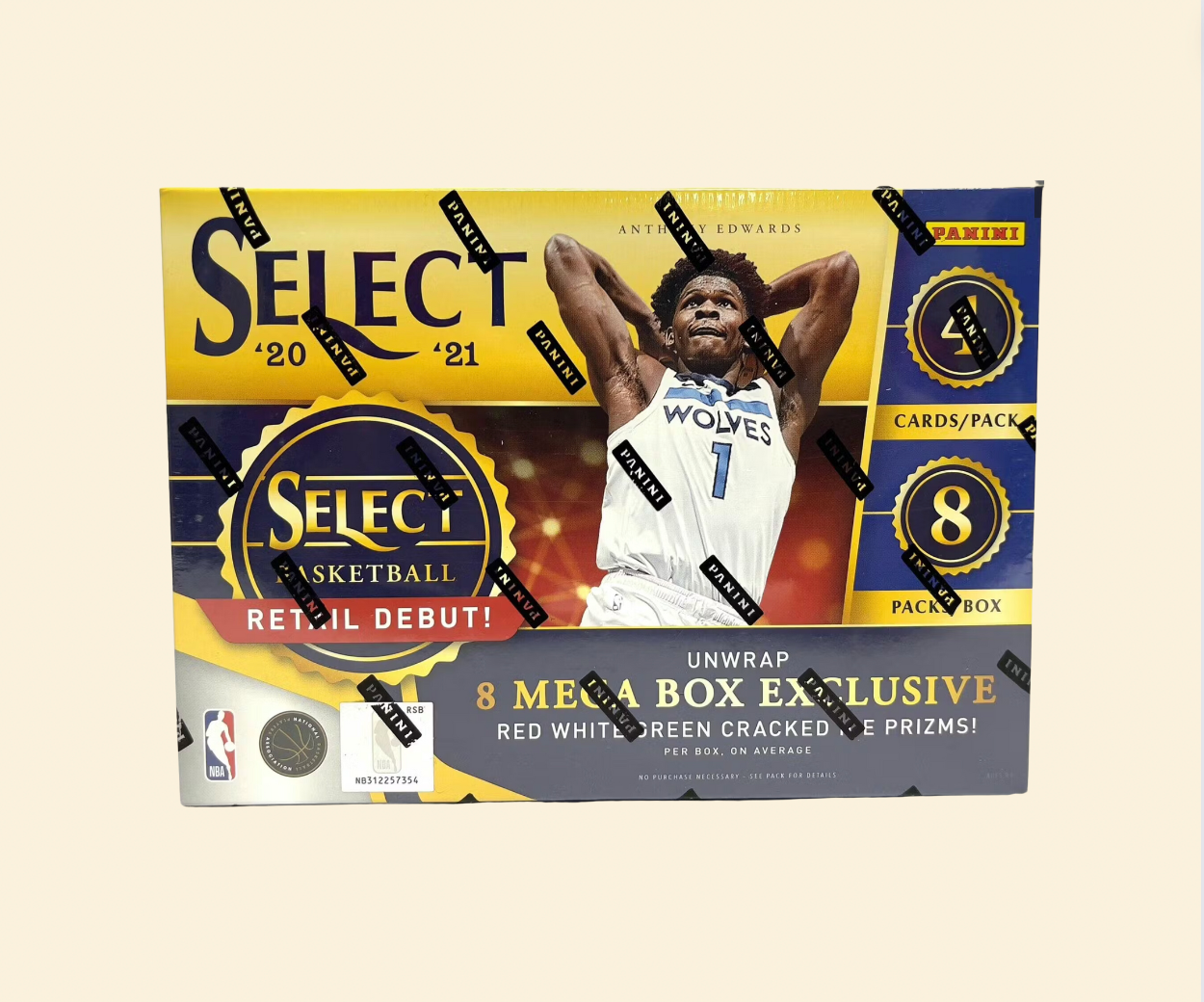 2020-21 Select Basketball Sealed Mega Box (Green Cracked Ice Parallels)