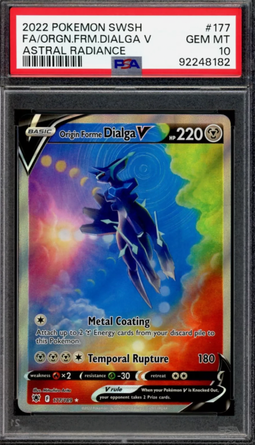 Origin Forme Dialga V #177 PSA 10 Sword & Shield Astral Radiance