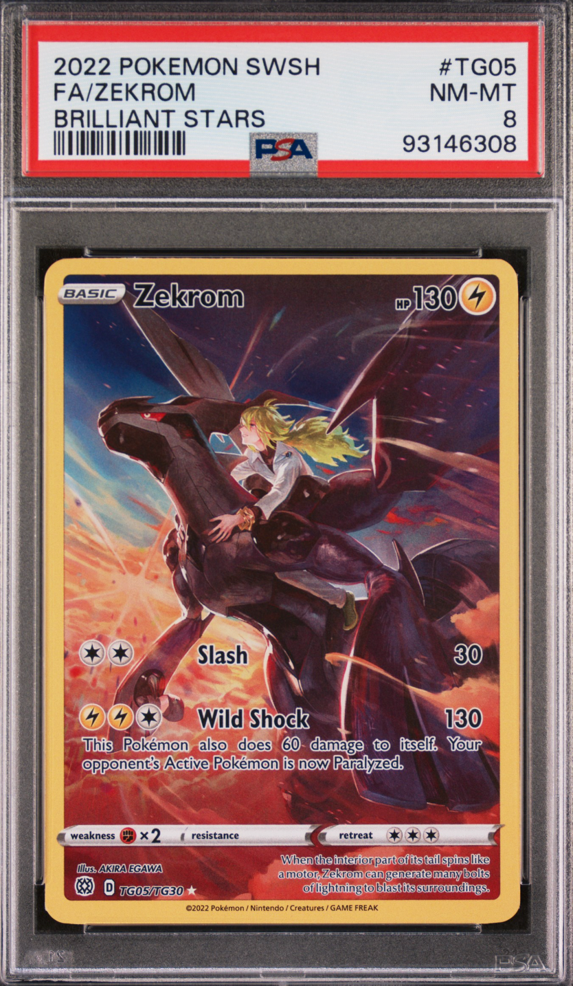 Zekrom TG05 2022 Sword & Shield PSA 8