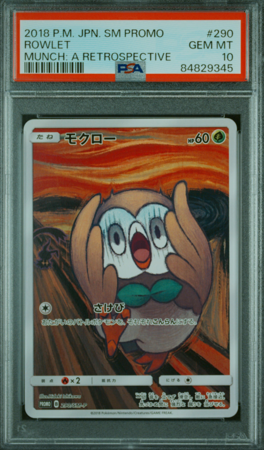 Rowlett Munch A Retrospective PSA 10 2018 Pokemon Japanese SM Promo